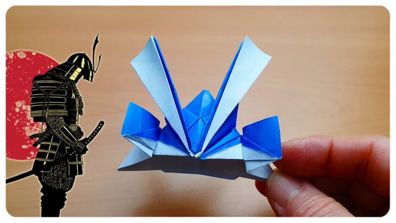 How To Make a Paper Samurai Helmet | Easy Simple Origami