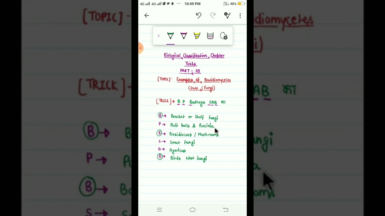 trick to learn basidiomycetes examples #shorts#biotrickshorts#fungishorts#neetshorts#fungiclass##