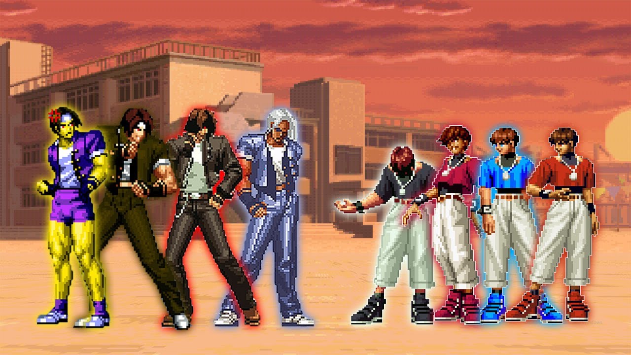 [KOF Mugen] Kyo Kusanagi Team Vs Chris Team