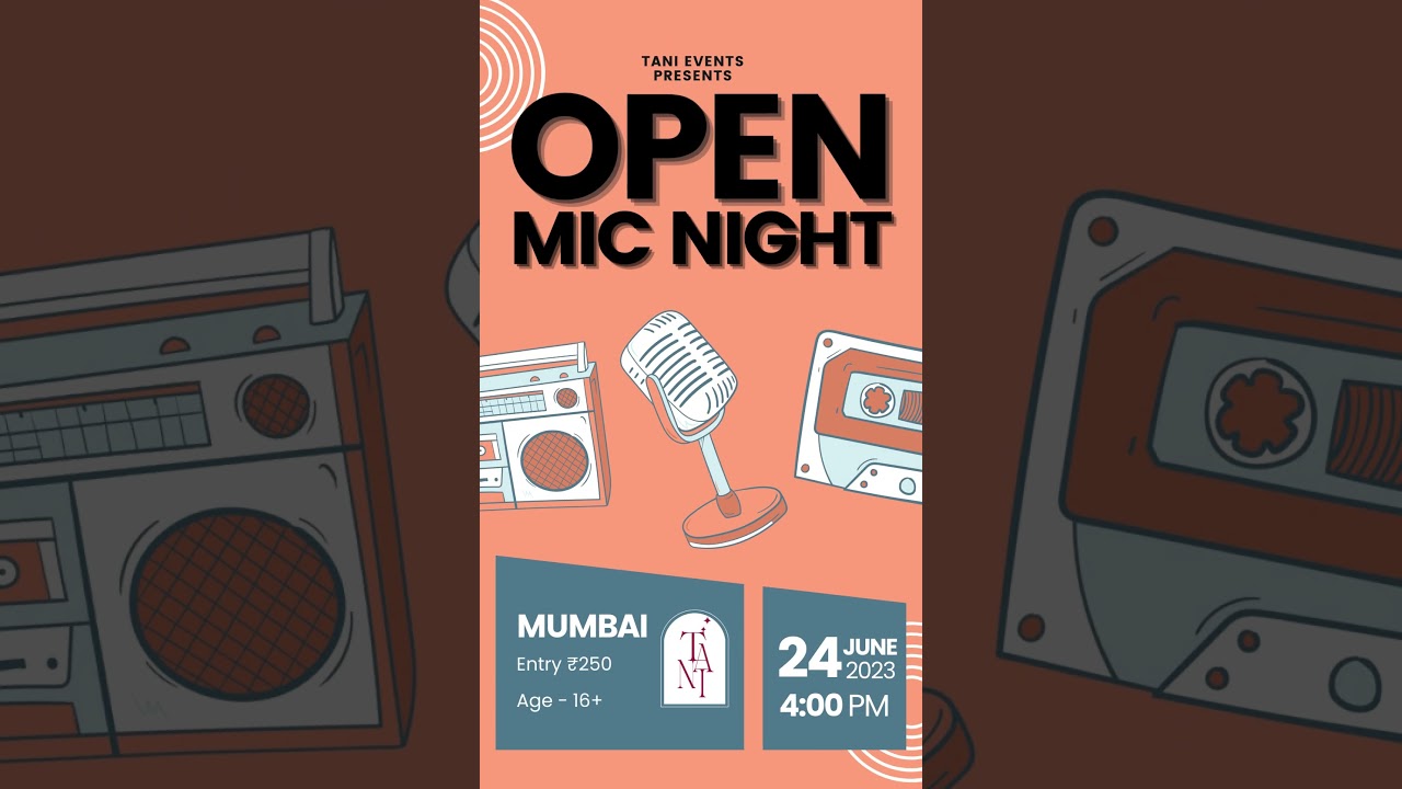 Open Mic Event in Mumbai on 25th June 