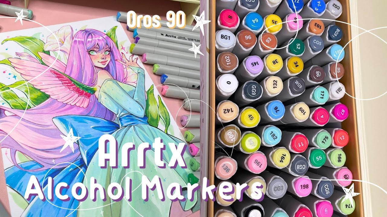 💫Trying Out New Markers/ Arrtx 90 Colors OROS Alcohol Markers Review