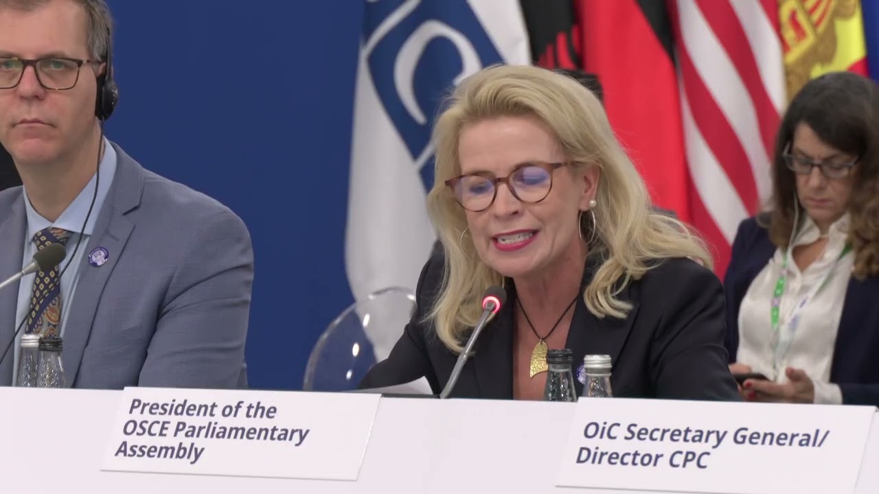 #OSCEMC2024 Opening address by the President of the OSCE PA Pia Kauma