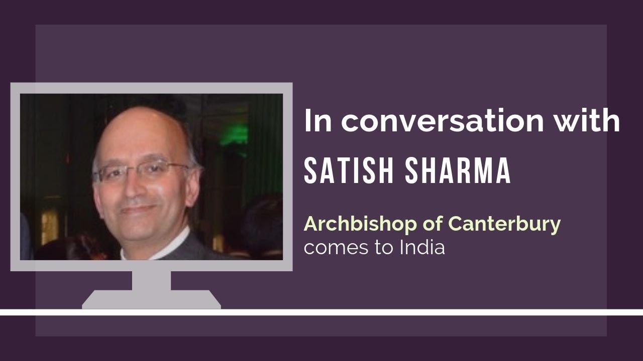 With Pandit Satish Kumar Sharma on the visit of Archbishop of Canterbury to India