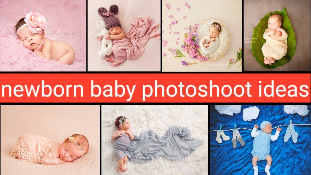 Newborn baby photoshoot ideas at home. Newborn baby photography ideas
