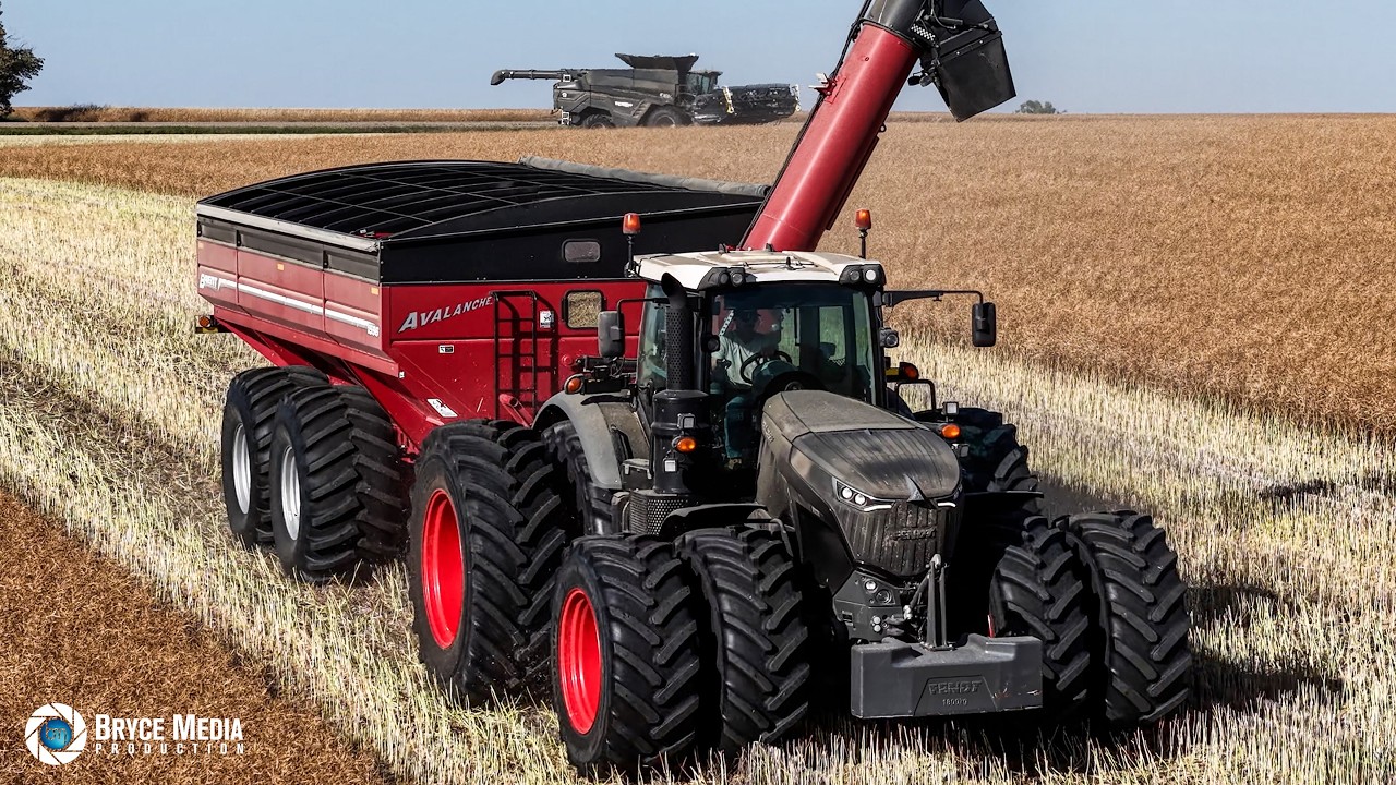 4 schwarze Biester auf dem Feld! 3 Fendt IDEAL Mähdrescher & ein Fendt 1000 Vario Black Beauty TEIL3