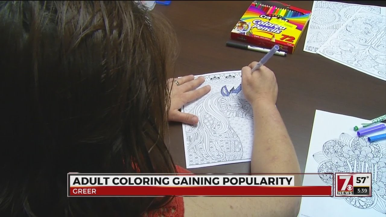 Adult coloring catching on in Greer