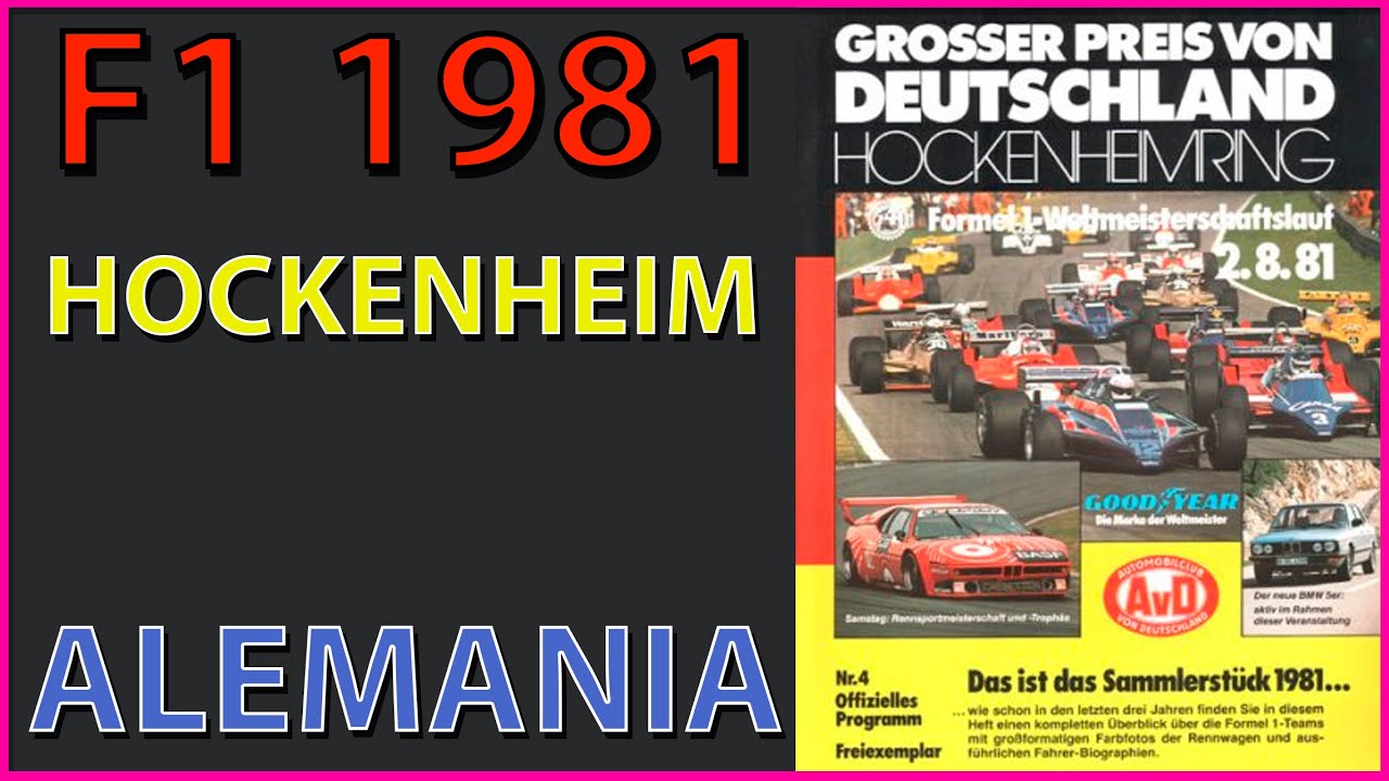 F1 1981 Race 10 Hockenheim Alemania
