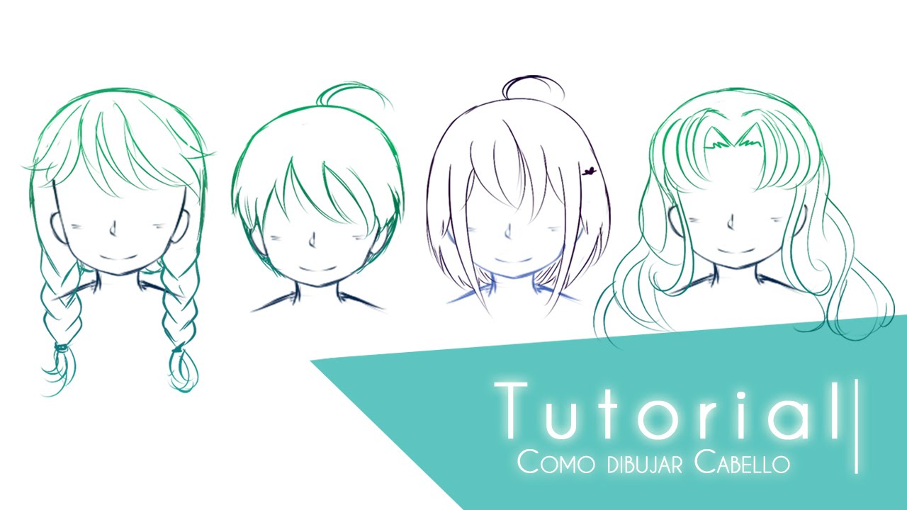 Tutorial ۰•●Como dibujar cabello●•۰ Parte #1 Cabello de mujer