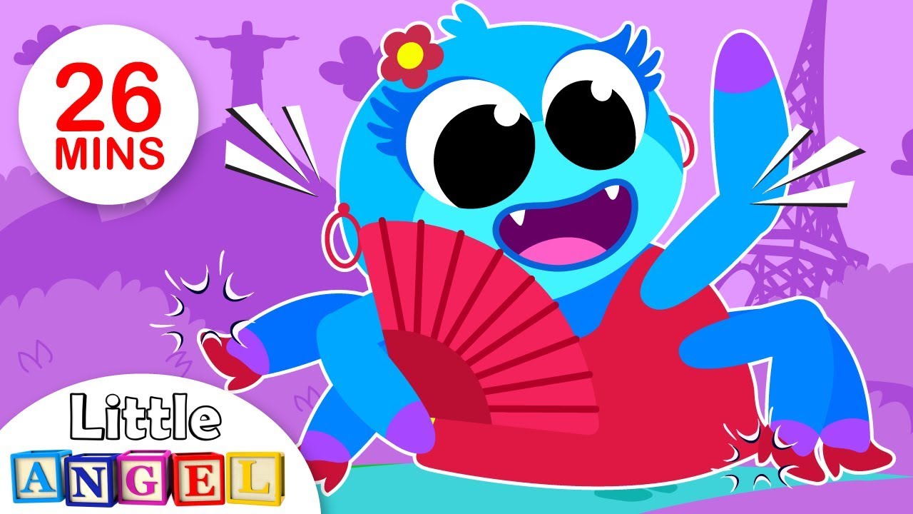 Itsy BItsy Spider Learns New Languages, Humpty Dumpty, Ants in my Pants | Kids Songs by Little Angel