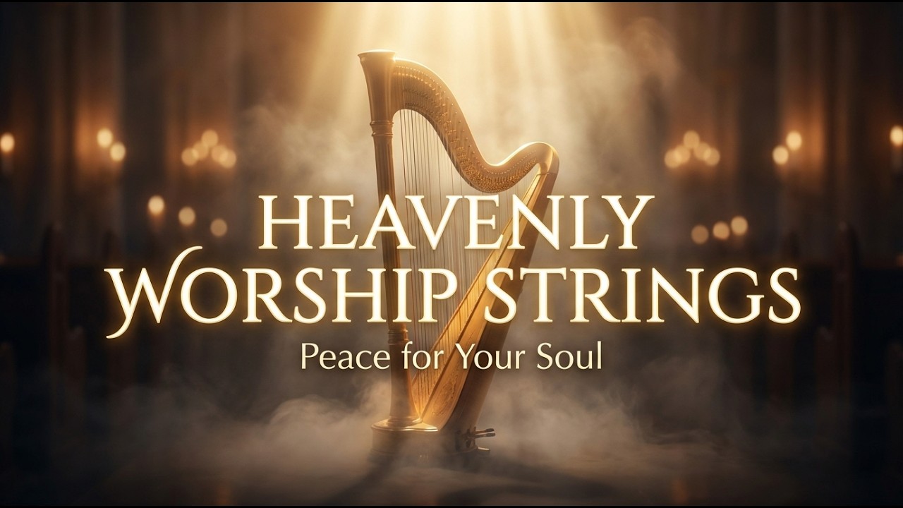 Relaxing Worship Instrumental | Harp & Cello Christian Music
