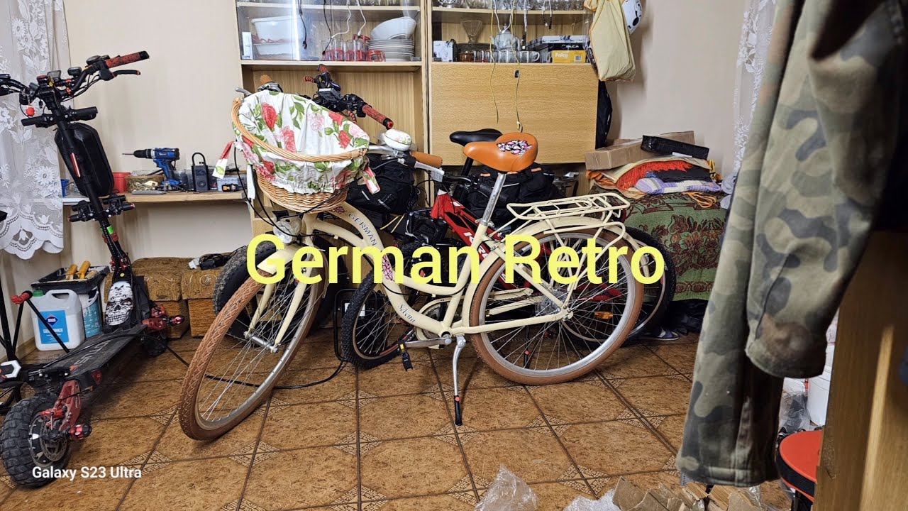 Damski miejski rower German Selena Retro.