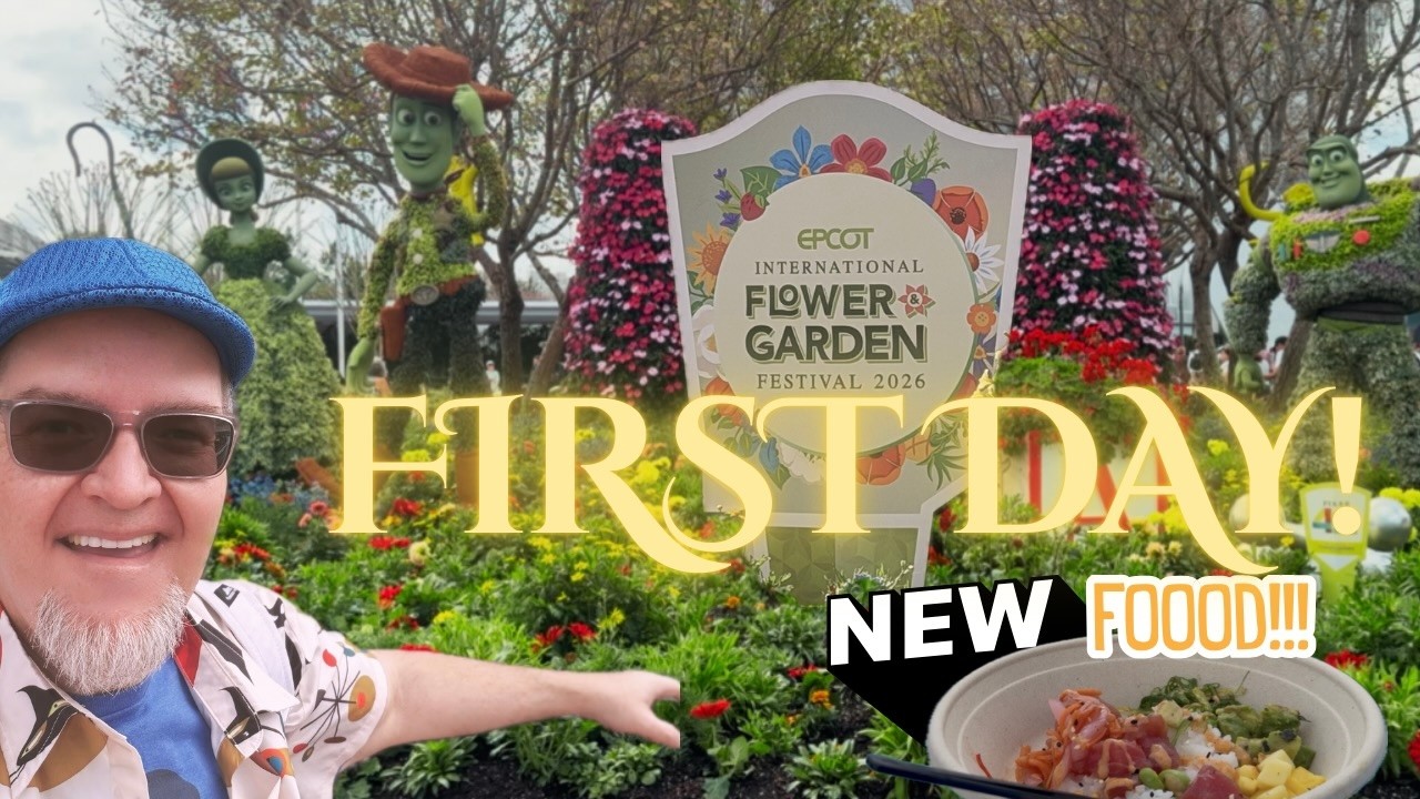 EPCOT 2026 Flower & Garden Festival | NEW PIXAR Topiaries! AWESOME New Food!