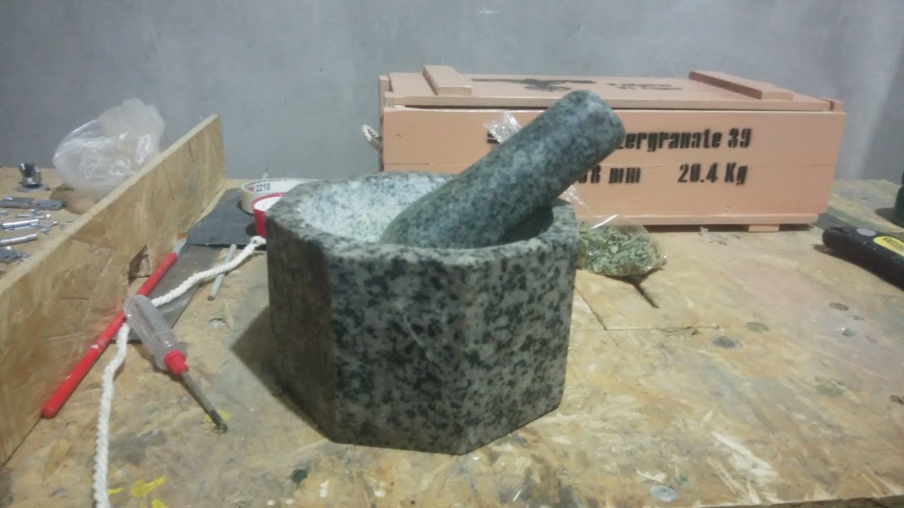 Mortero de piedra granito 2