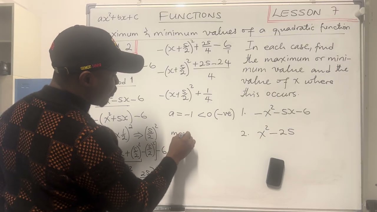 Functions : Lesson 6