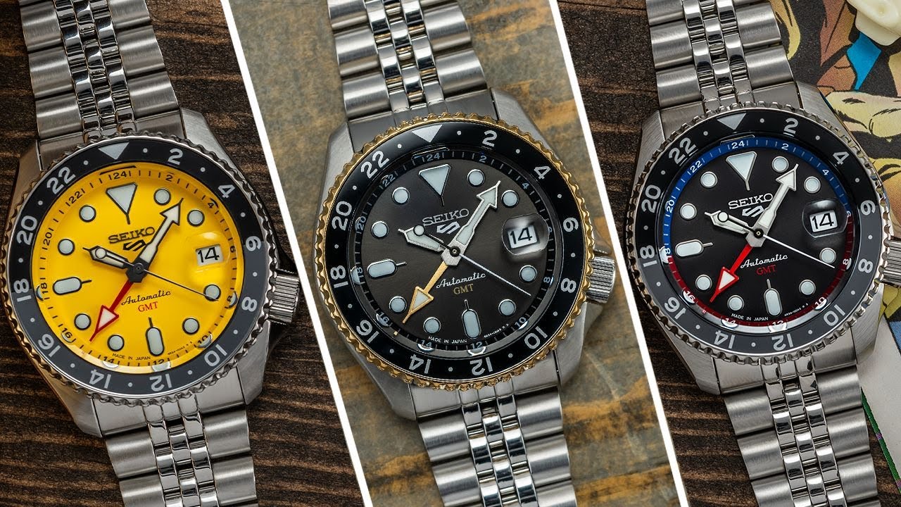 Three Striking New Colors For The Seiko 5 Sports GMT  - SSK017, SSK019, & SSK021