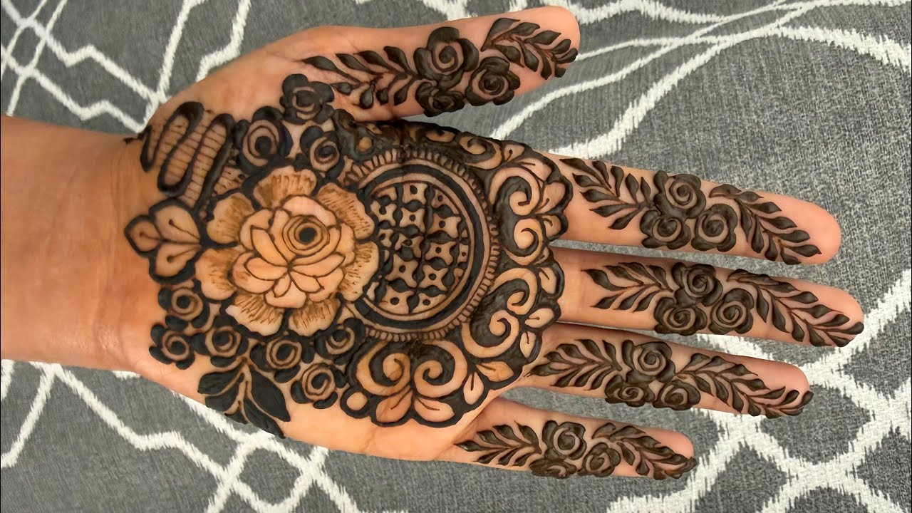 Elegant Floral Mehndi Design for Front Hand | Full Tutorial | Front Hand Floral Mehndi Design 🌸