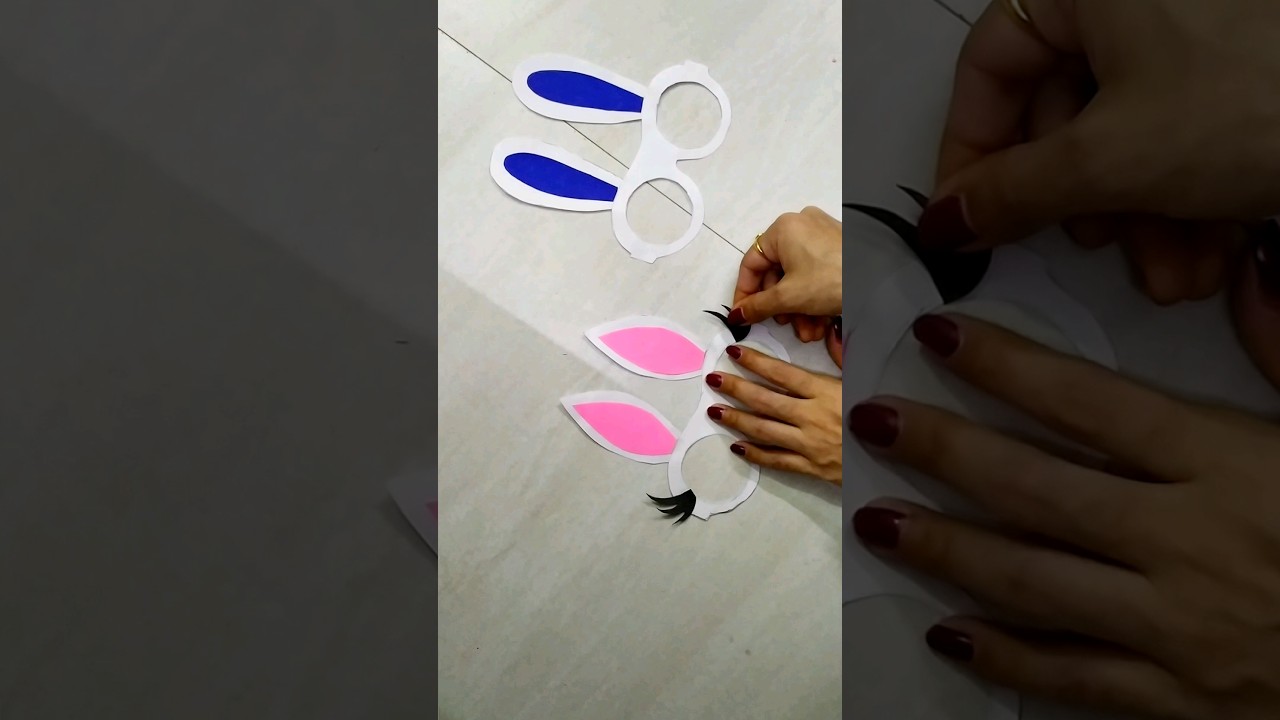 Paper Eye Glasses😎! DIY Paper glasses craft #papercraft #diy #shortsvideo