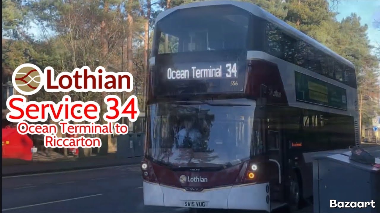 FRV | Lothian Buses Service 34 Ocean Terminal - Riccarton | Gemini 3H 556 SA15 YUG (28/1/23)