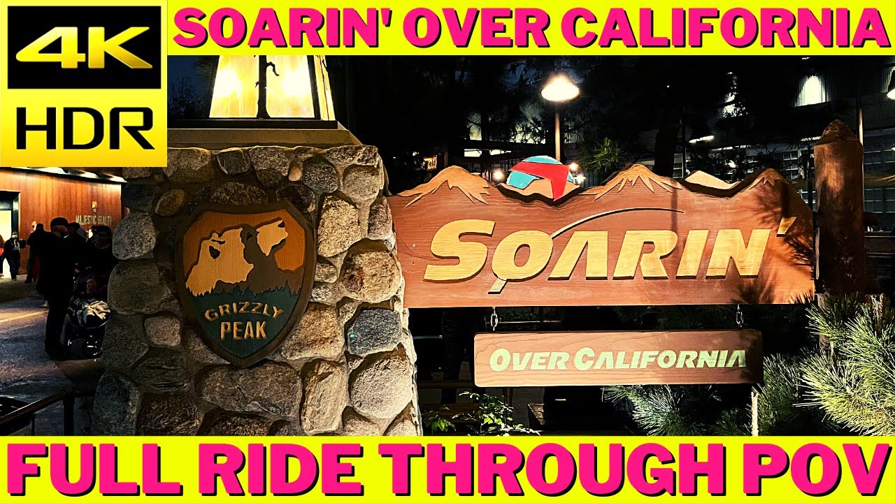 Soarin' Over California Full Ride Through [4K] - Disney's California Adventure 2022