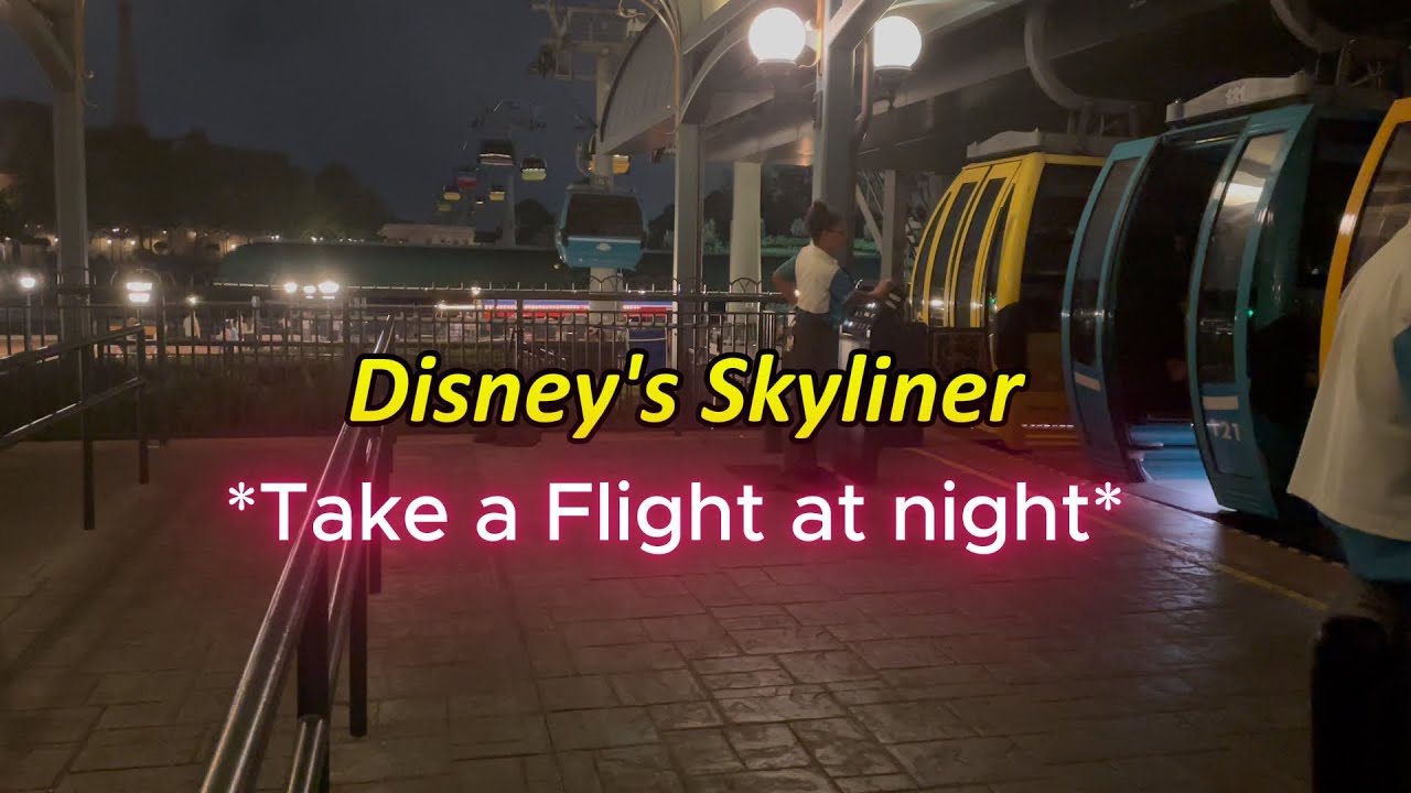 Skyliner: Take a Flight at Night...POV and fireworks!!!