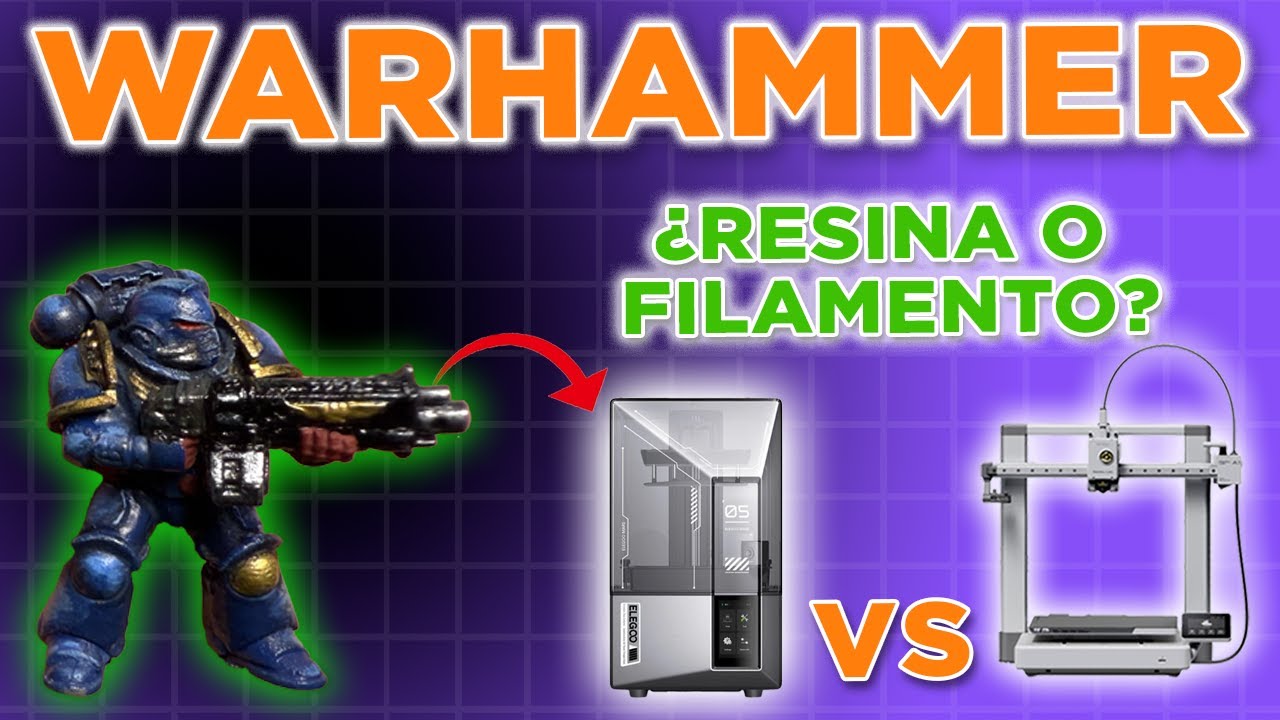 ¿Resina o filamento? Cuál es mejor para imprimir en 3D MINIATURAS tipo WARHAMMER