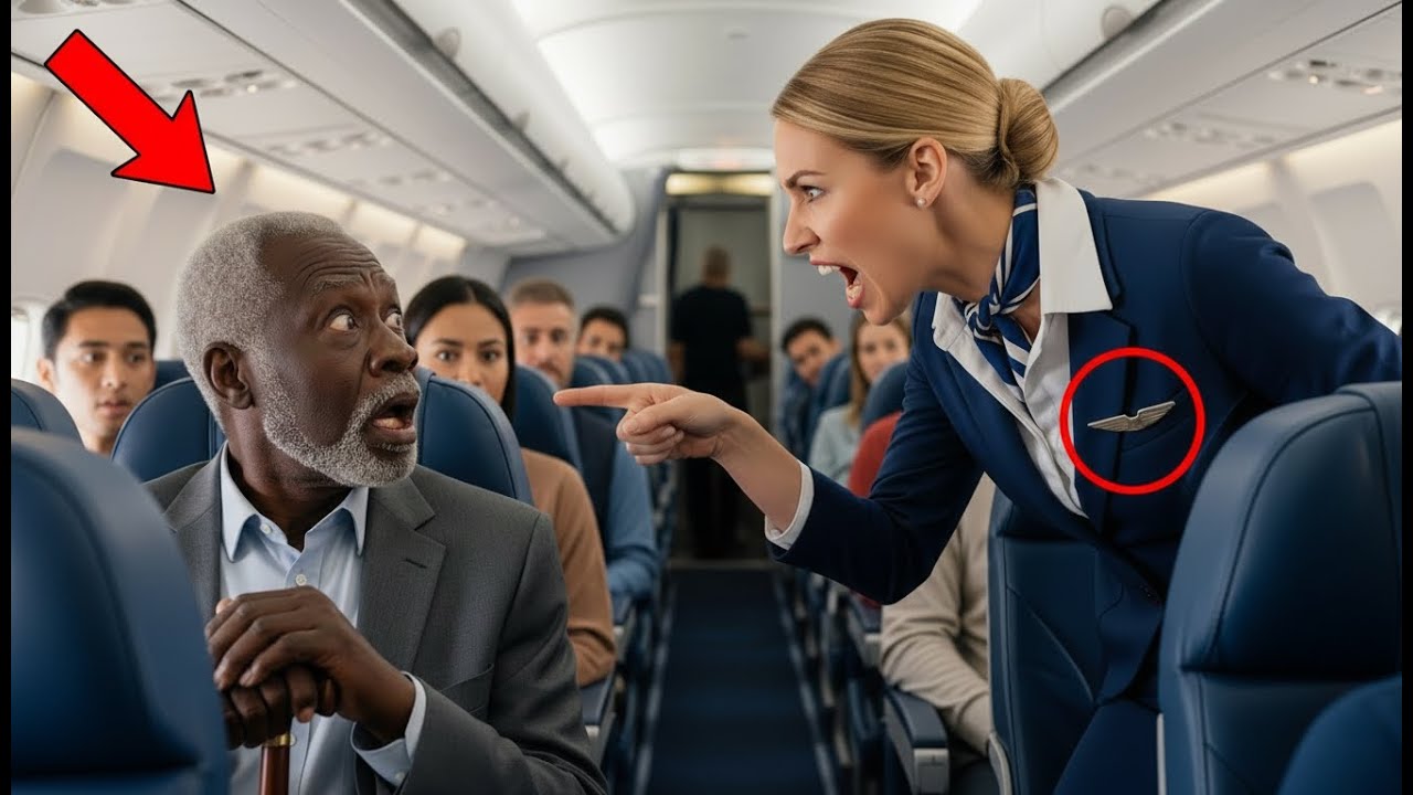 Flight Attendant Kicks Elderly Black Man Off the Plane — 5 Minutes Later, Gets Fired…