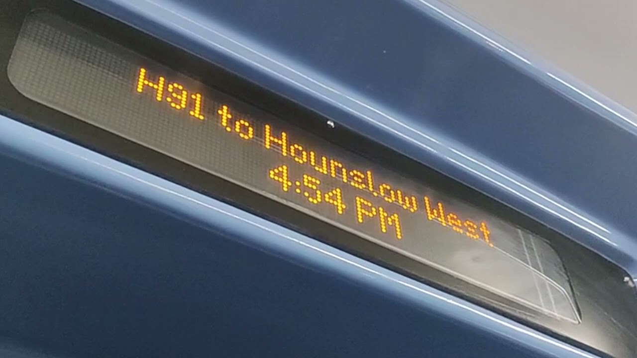 H91 to Hounslow West (IBus Announcement | MCV Evoseti Display)
