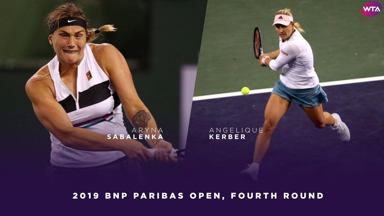 Aryna Sabalenka vs Angelique Kerber | 2019 BNP Paribas Open Fourth Round | WTA Highlights