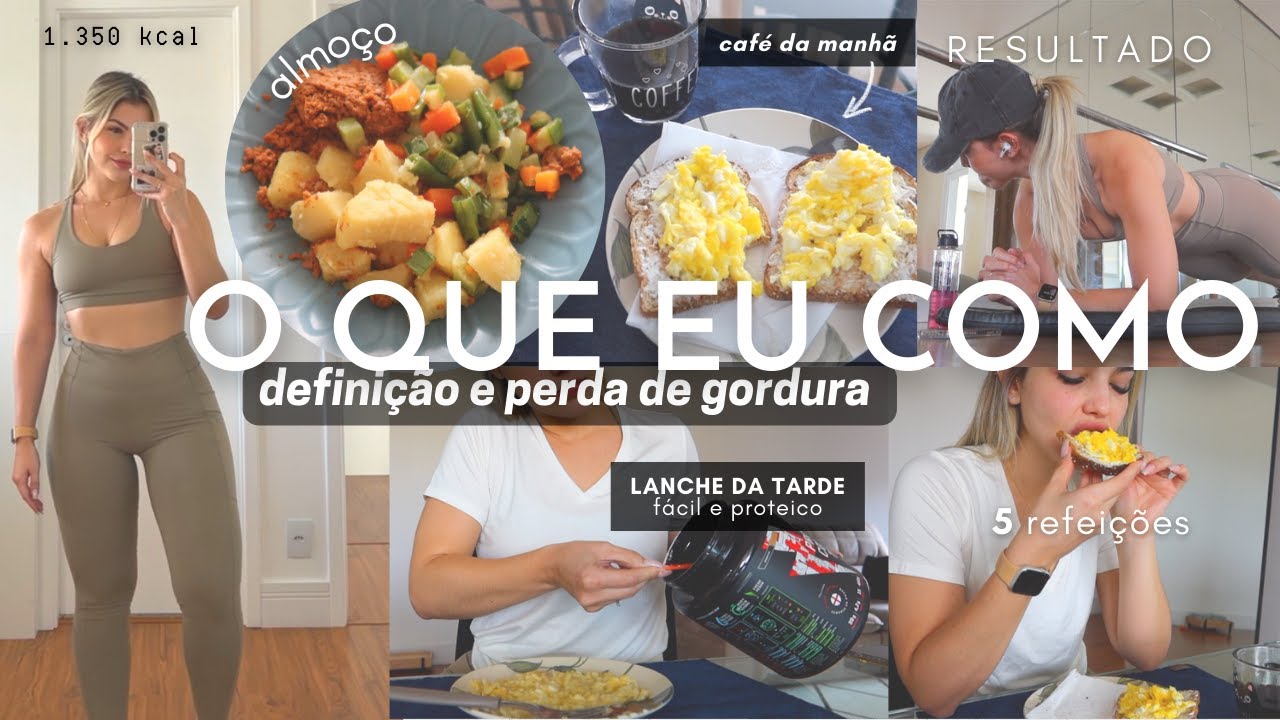 O QUE EU COMO EM UM DIA ACORDANDO 6am ✨ PERDA DE GORDURA E GANHO DE MASSA MAGRA