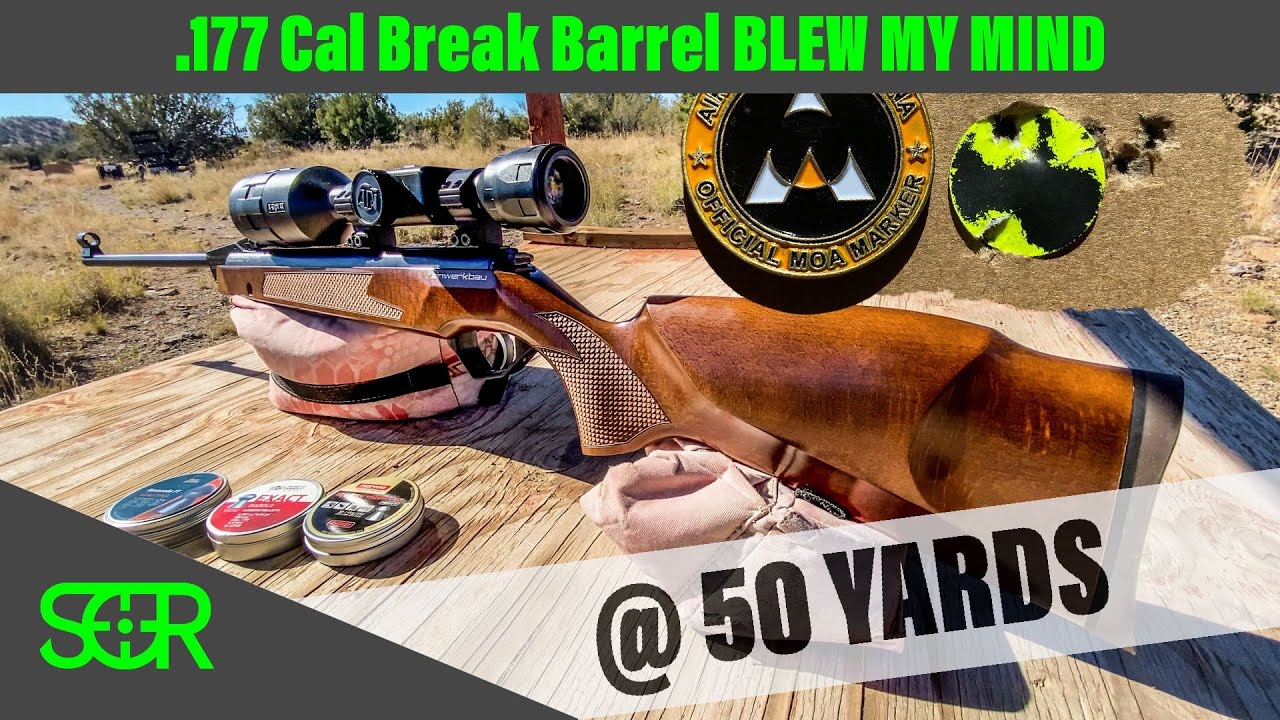 Feinwerkbau FWB Sport .177 CAL - REVIEW + 50 YARD Accuracy this is an 😱  Break Barrel!
