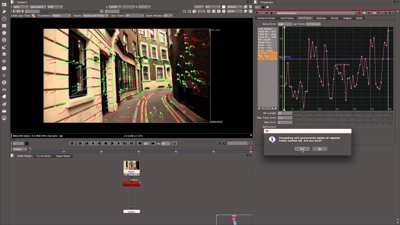 Nuke 8.0 | Camera Tracker: Руководство