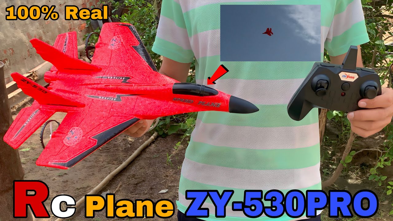 RC Glider Aircraft Fighter Plane Unboxing & Testing - Rc Plane - ZY-530PRO - MKR Modified