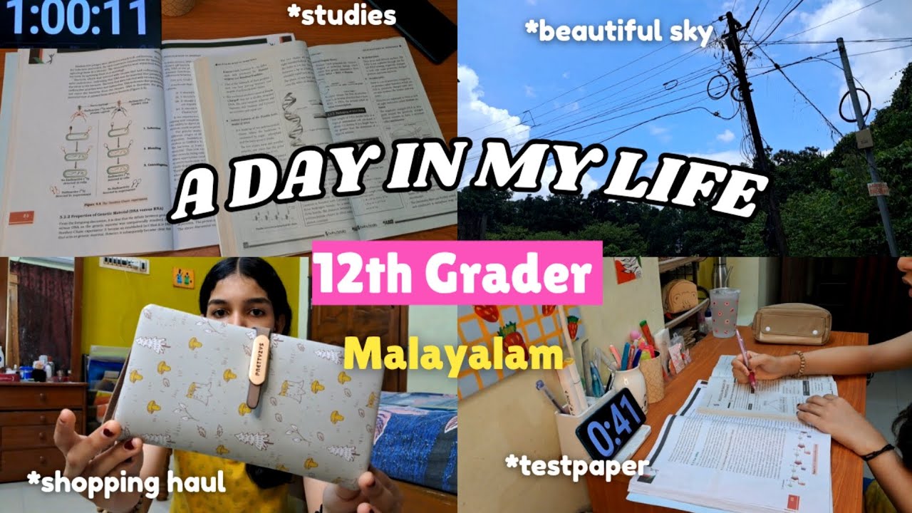A Day In My Life || 12th Grader || Malayalam || Lonely Lunar || Students Vlog