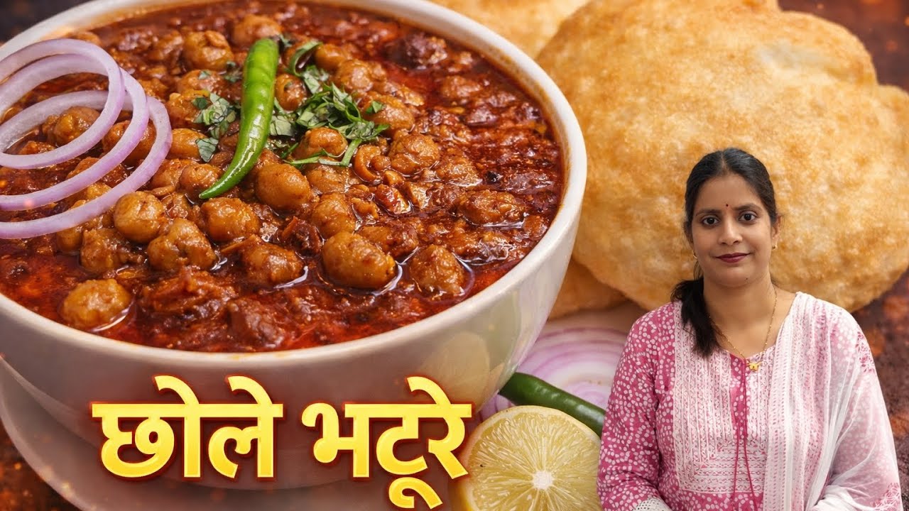 Chole bhature recipe | पंजाबी छोले भटूरे बनाने का सबसे आसान तरीका | bhature recipe | chole recipe