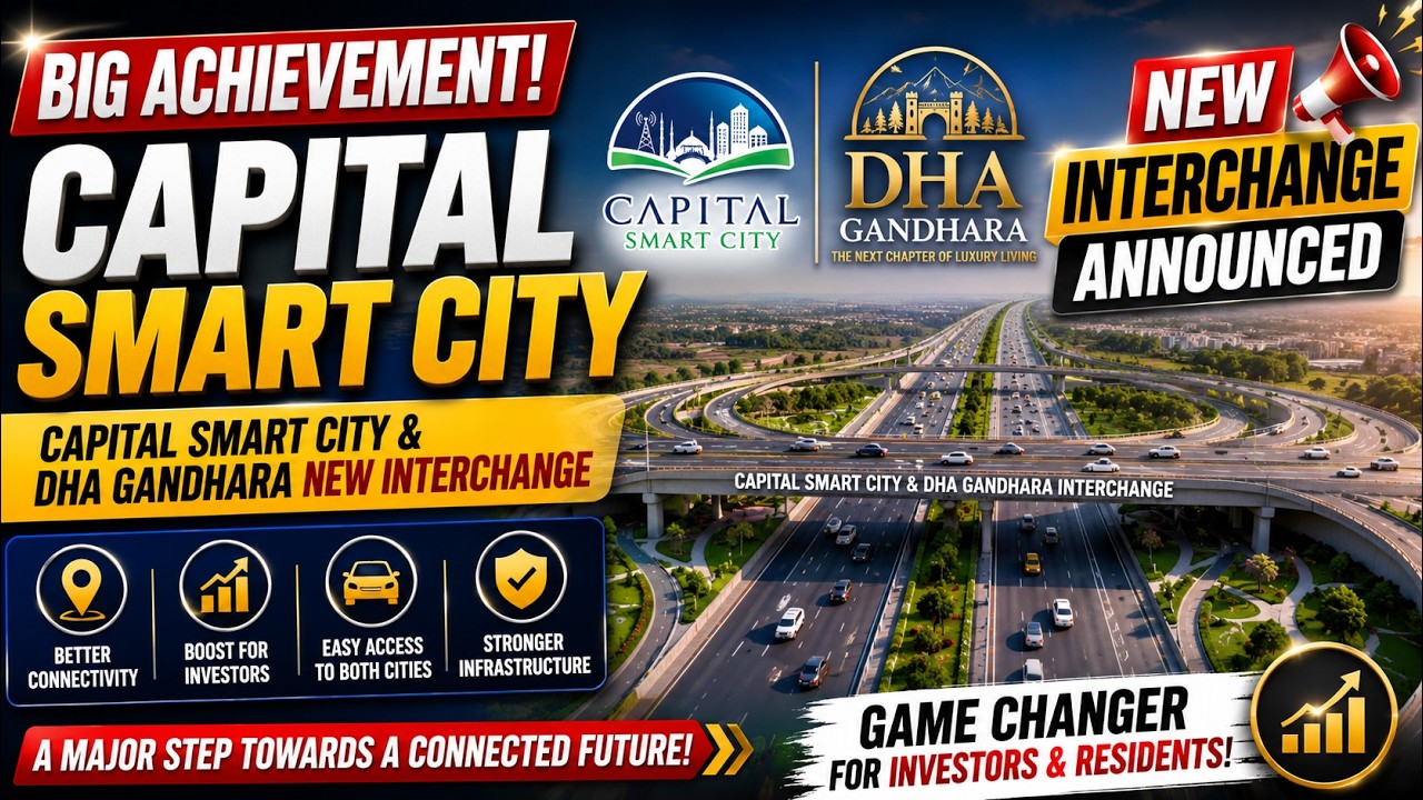 Big Achievement! Capital Smart City & DHA Gandhara New Interchange Announced