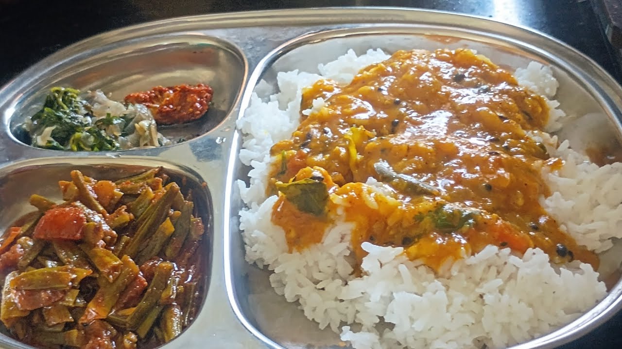 Dal fry full meal