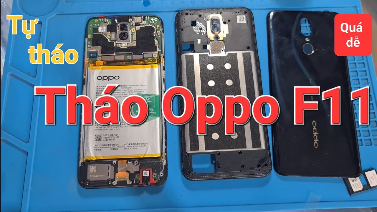Hướng dẫn tự tháo máy Oppo F11 | Remove Oppo F11