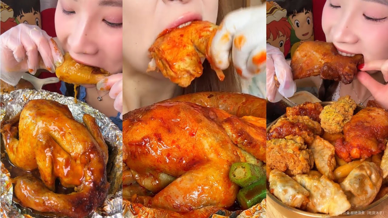 Juicy roast chicken😋🤤 | Chicken masala roast | #asmr 