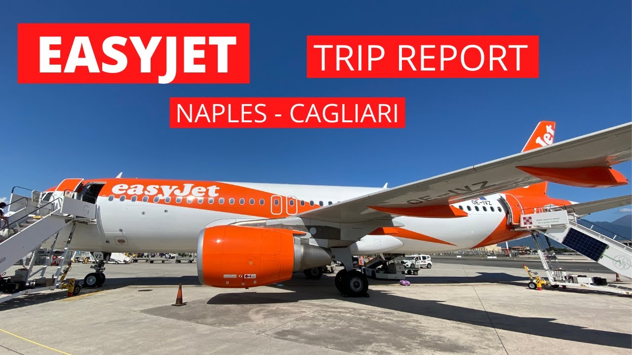 TRIP REPORT - easyjet   A320 great view  Naples - Cagliari, Sardinia.