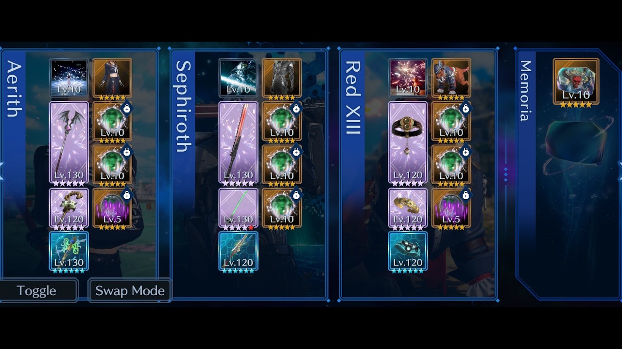 [FF7EC] Trial of the Summons (Fury) - Bahamut SIN Wind (Aerith/Sephiroth/Red XIII)