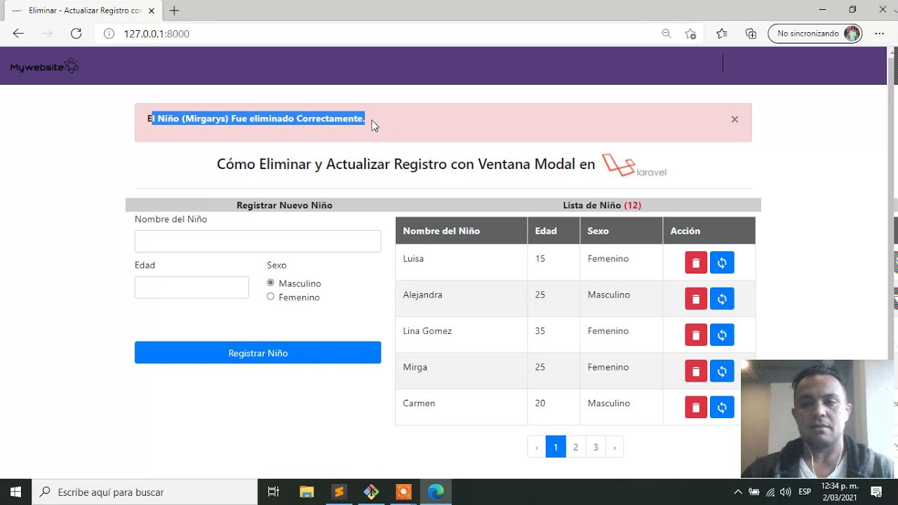 Como Poder Actualizar & Eliminar Registros Mediante Ventana Modal Usando Laravel   Facil.!