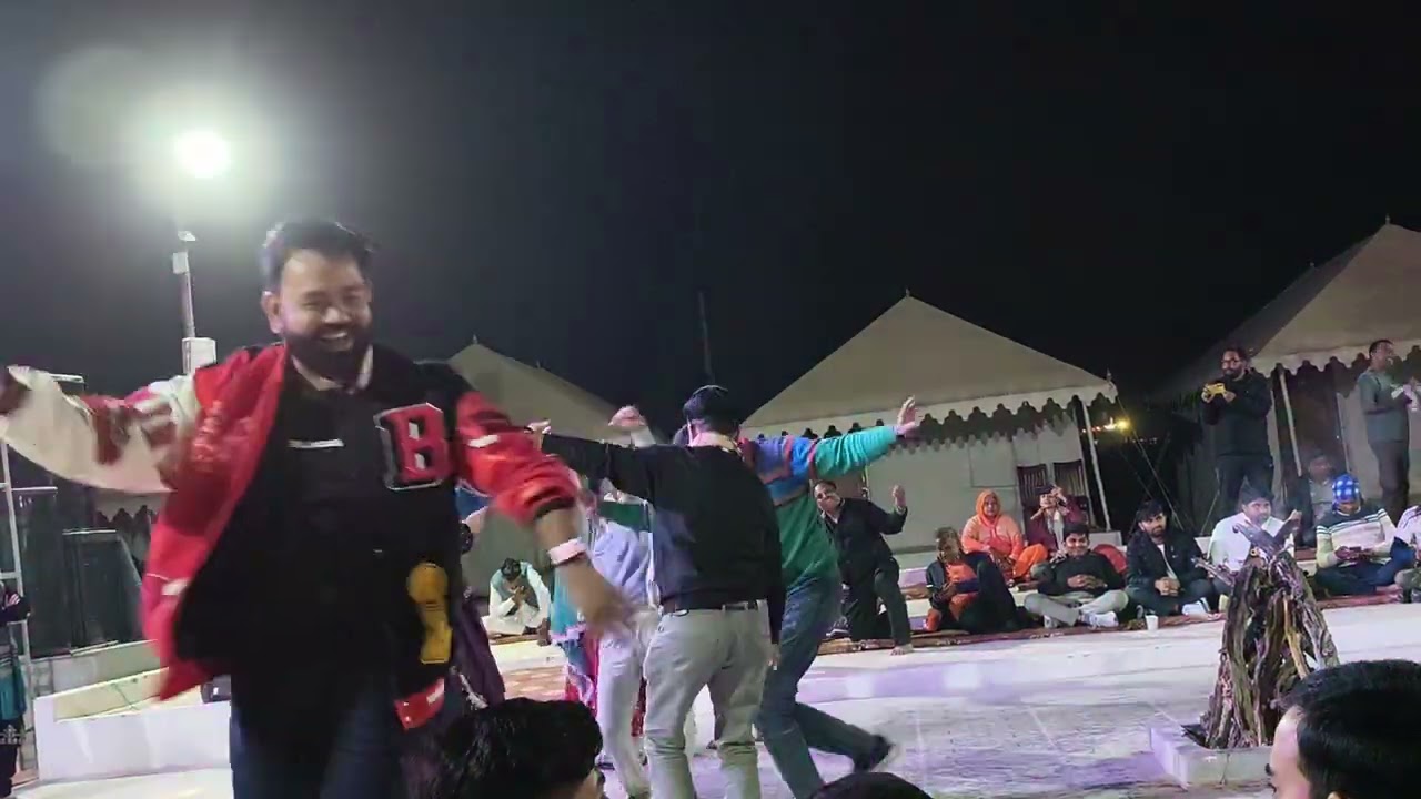 💃🔥 Desert Night • Folk Dance Vibes#JaisalmerCamp #DesertDance  #RajasthanCulture #SamSandDunes 