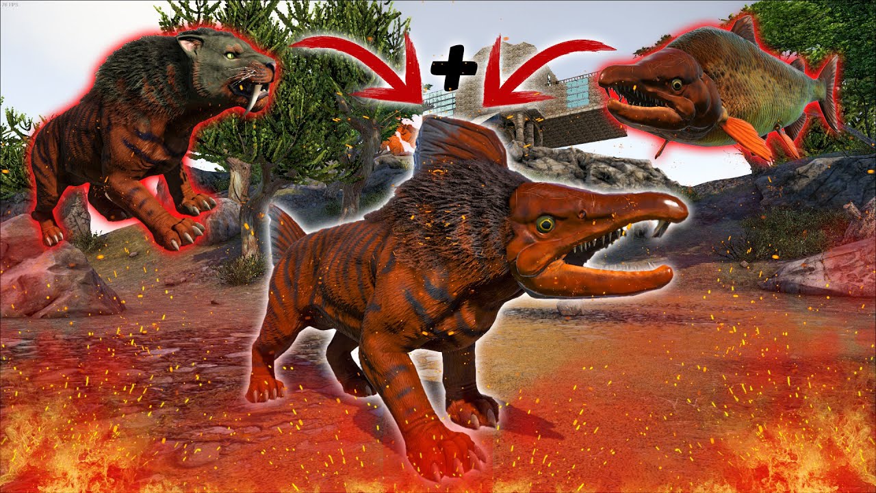 أرك أوميغا المستحيل #6: اندماج غريب بين السمك🐠و الأسد🦁 تطوير الكارنو 💪💪  | Ark Omega