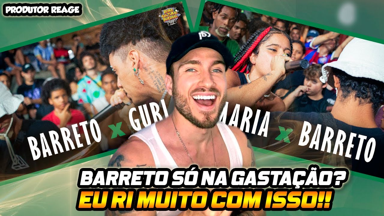 (BARRETO GASTAÇÃO KK) PRODUTOR REAGE BARRETO x GURI + MARIA x BARRETO Roda Cultural da Rocinha