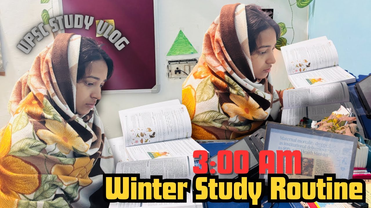 My 3:00 AM Winter Study Routine 🥶| UPSC Aspirant Life| Study Vlog