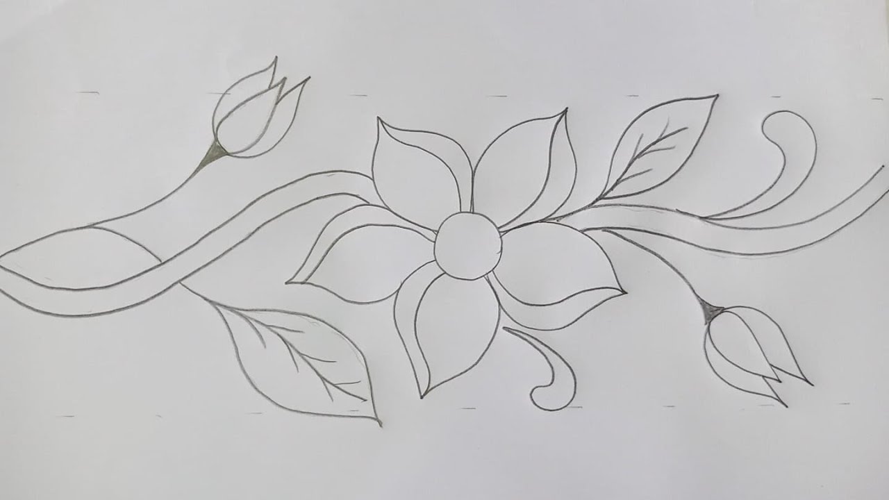 Nokshi Katha Design-144, Homemade Nokshi Kantha Design Drawing Tutorial, नक्शी कंठा डिजाइन-144