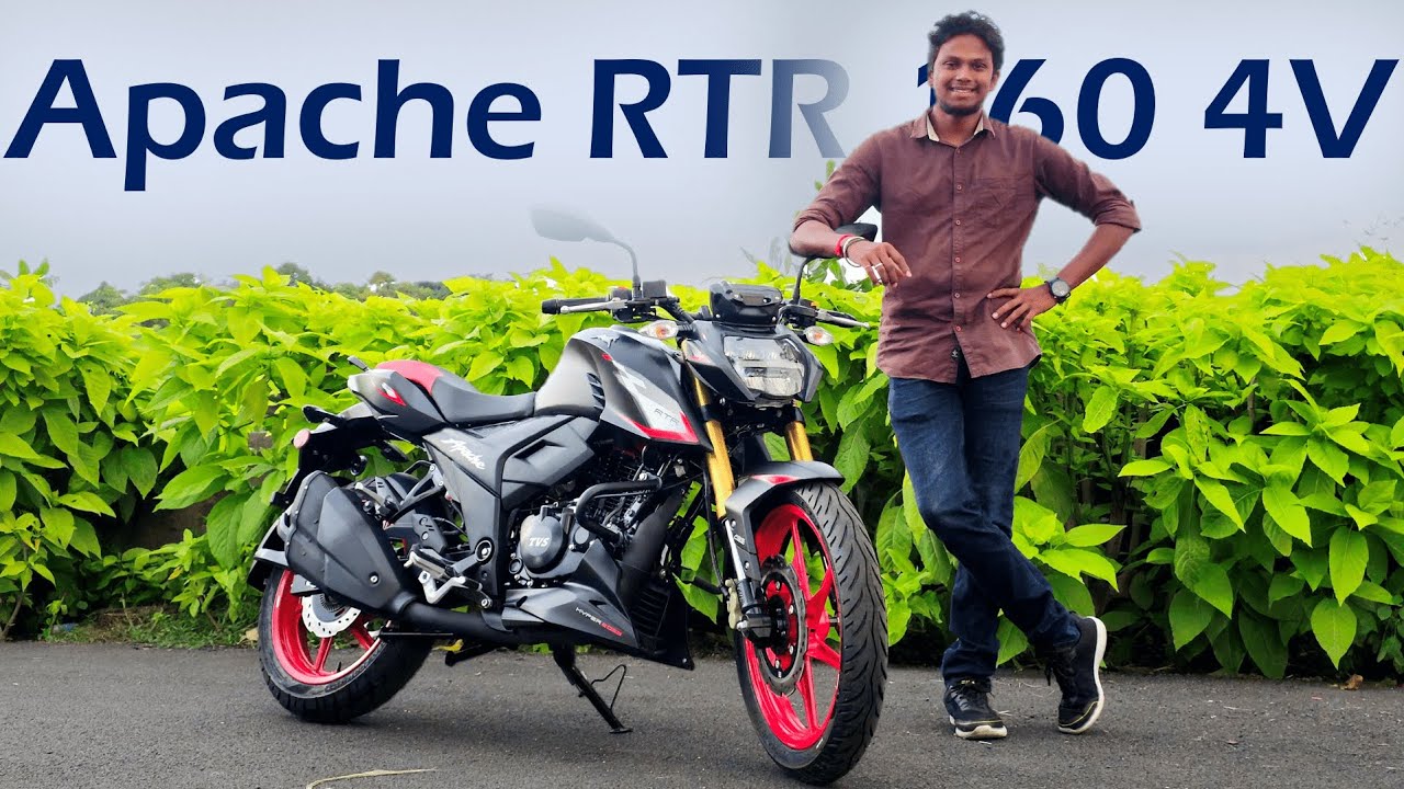 TVS Apache RTR 160 4V (2025) - Gets Refreshed Graphics & USD Forks | MotoRush Tamil