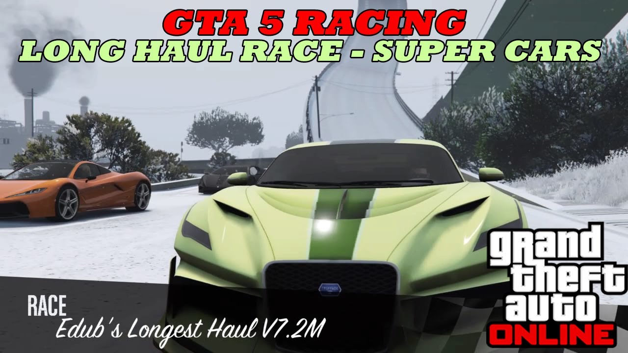 Long Haul race in the snow! Super Cars