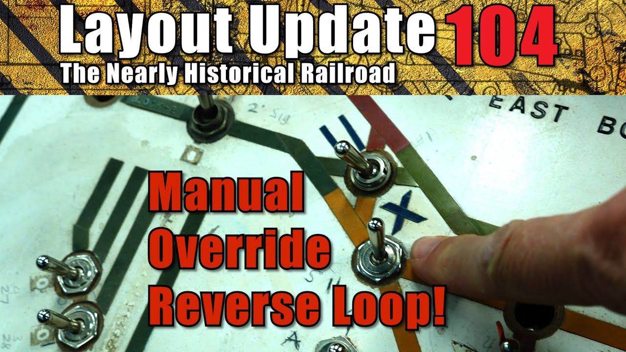 Manual Override for a Turnout on an Automatic Reversing Loop. Cops got Phyllis & Clyde. Railfanning?