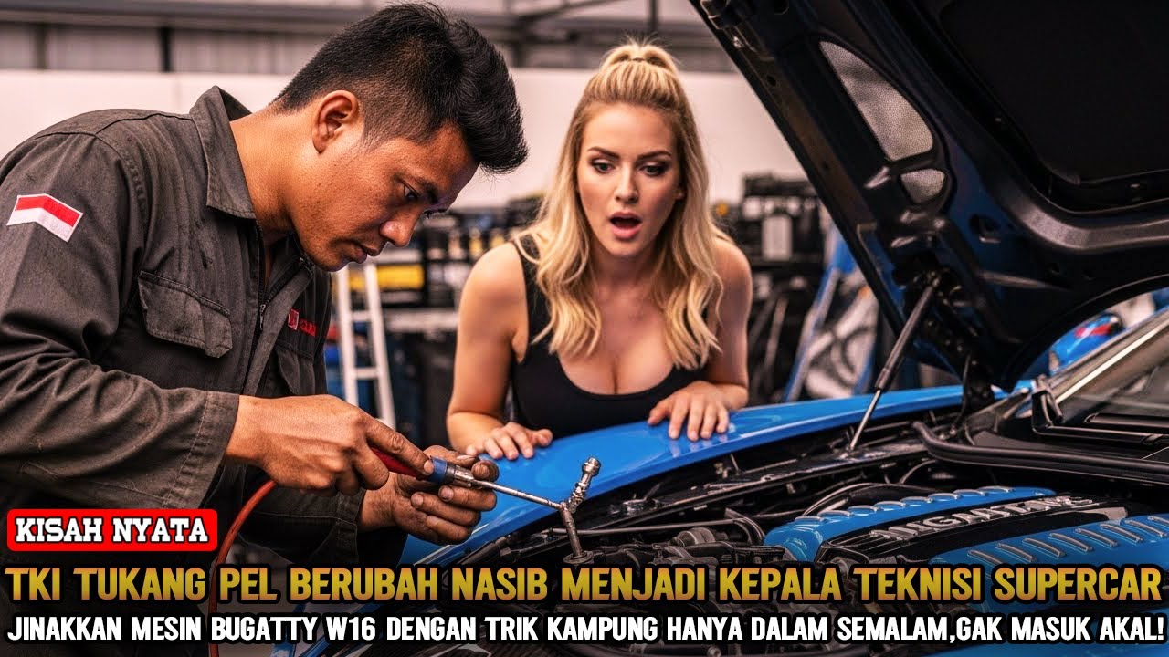 NASIB BERUBAH❗TKI TUKANG PEL JADI KEPALA TEKNISI SUPERCAR USAI JINAKKAN BUGATTY W16 DALAM SEMALAM